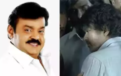 Thalapathy Vijay Attacked By Slipper in vijaykanth funeral