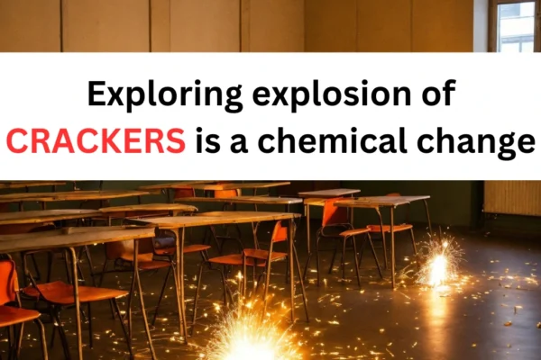 explosion of crackers is a chemical change