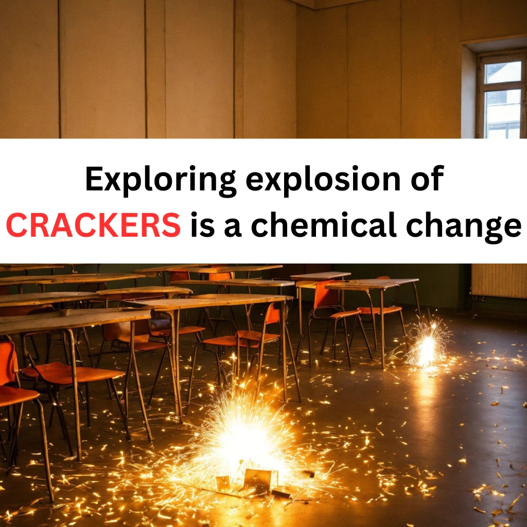 explosion of crackers is a chemical change