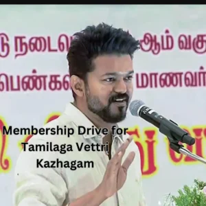 Membership Drive for Tamilaga Vettri Kazhagam